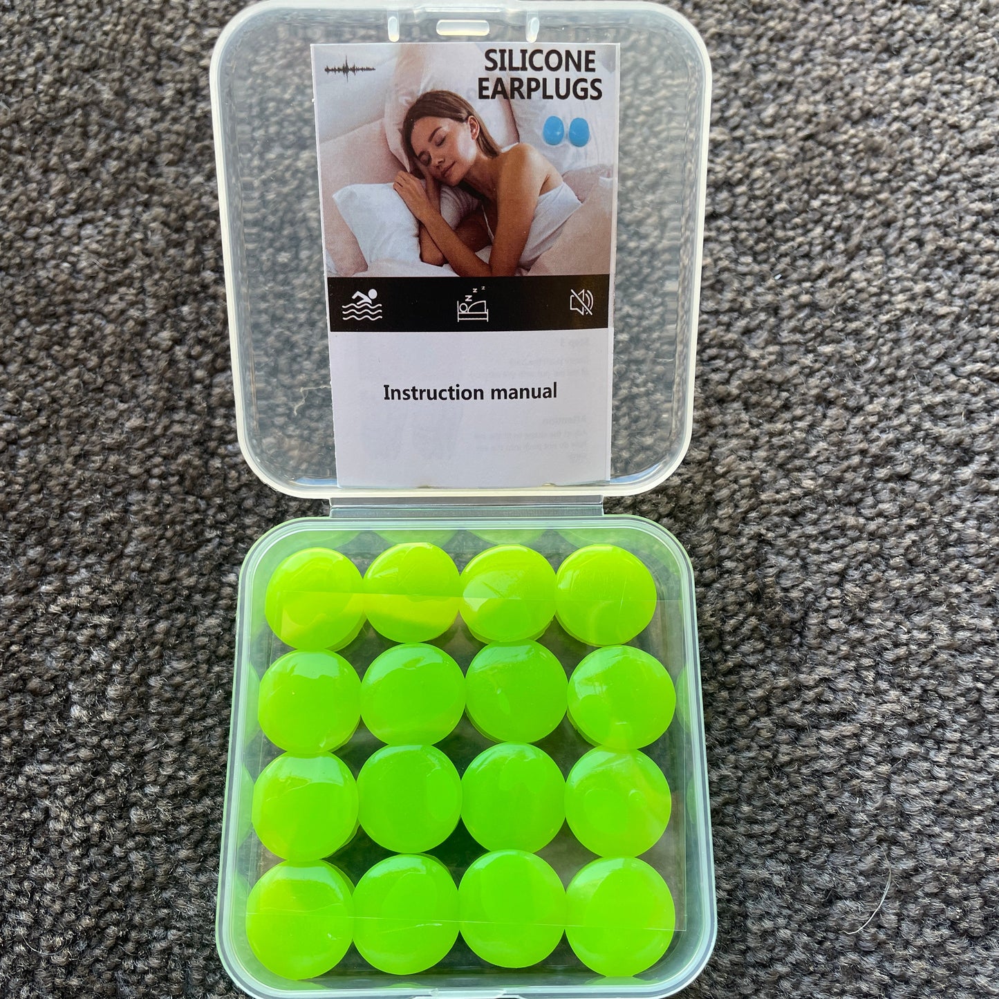 Green Silicon Mouldable Earplugs | Ruby Fresh Open Water Swimming