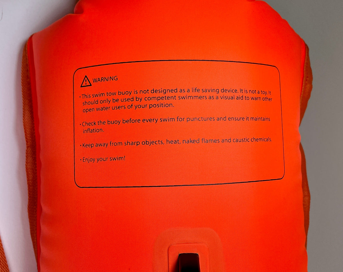 The Shine - The Ruby Fresh Inflatable Safety Tow Buoy - Urgent Orange