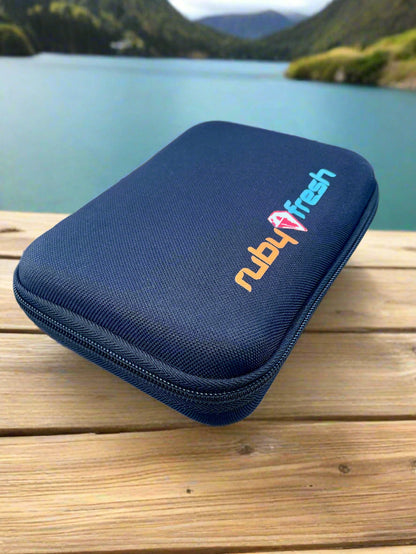 Swim Goggle carrying case with 'Ruby Fresh' logo