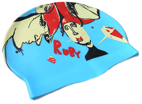 The Noah | Ruby Fresh Custom Swim Cap