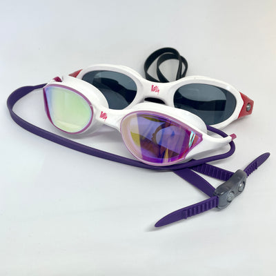 The Ray / Eta Set - Ruby Fresh Goggles