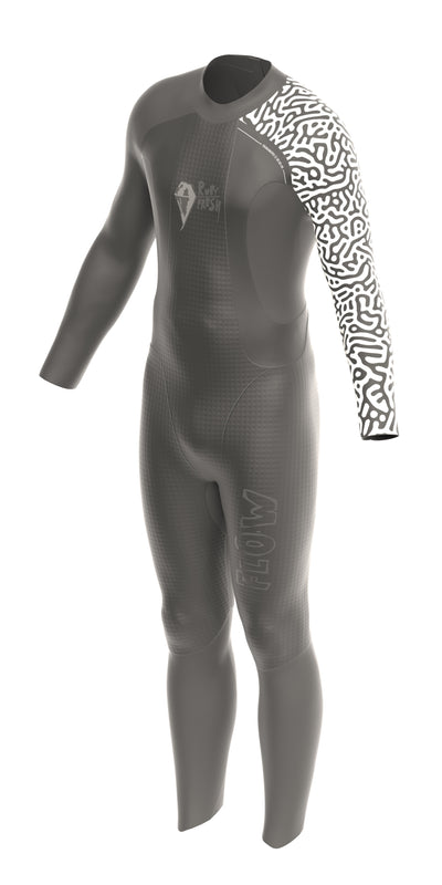 The Ruby Fresh Flow Wetsuit - Male. Orange and White